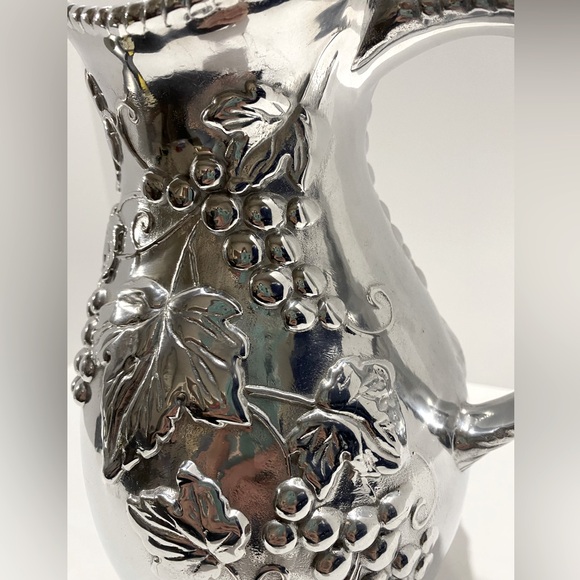 Lenox "Grape Weave" Pewter Beverage Pitcher NWOT - Picture 3 of 12